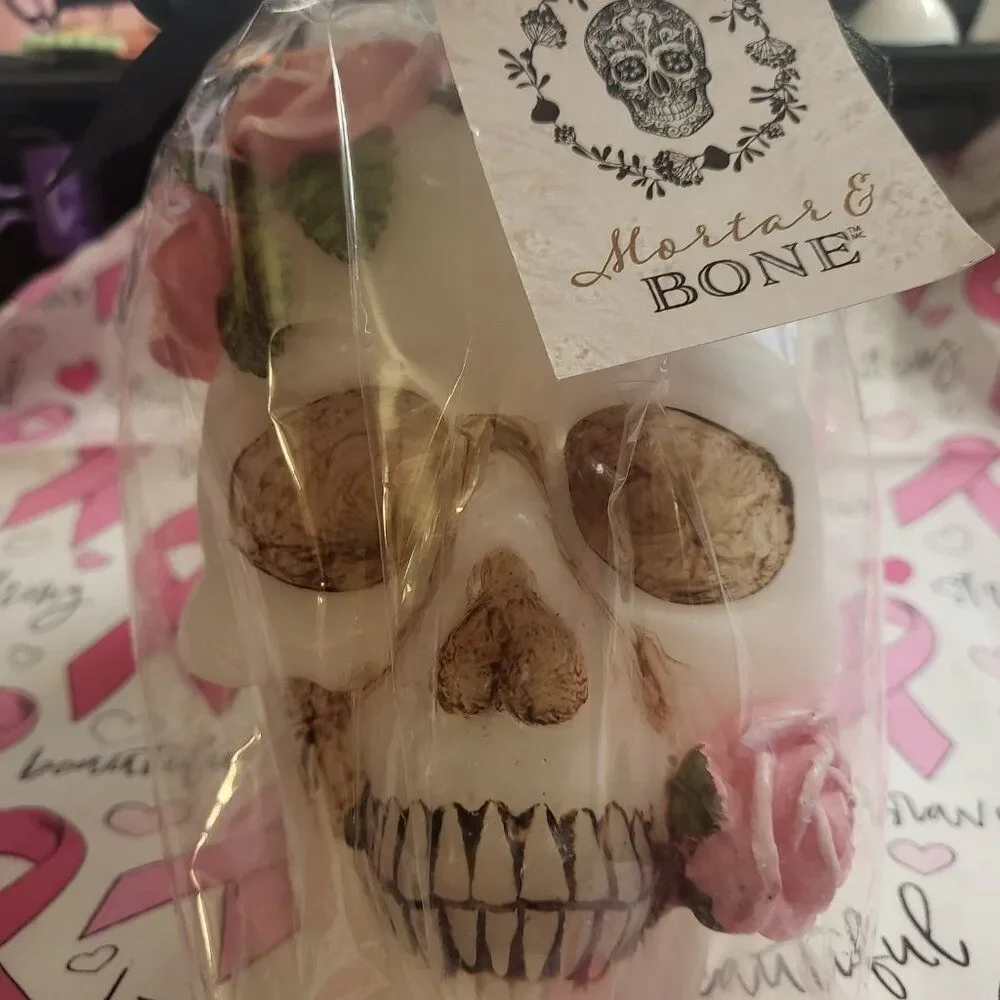 Sugar Skull Candle by Mortar & Bone